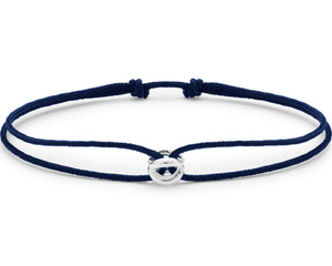 navy blue interlaced cord bracelet le 1g